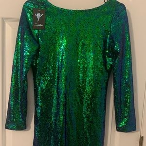 *NWT* Sequined Mini Dress